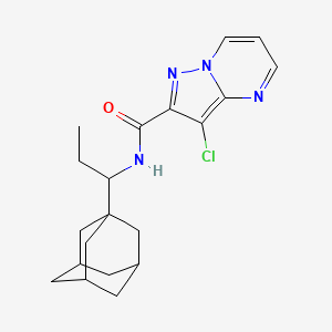 N~2~-[1-(1-ADAMANTYL)PROPYL]-3-CHLOROPYRAZOLO[1,5-A]PYRIMIDINE-2-CARBOXAMIDE