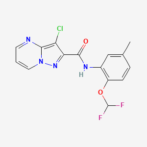 3-chloro-N-[2-(difluoromethoxy)-5-methylphenyl]pyrazolo[1,5-a]pyrimidine-2-carboxamide