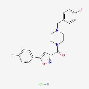 1-(4-fluorobenzyl)-4-{[5-(4-methylphenyl)-3-isoxazolyl]carbonyl}piperazine