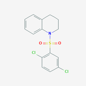 molecular formula C15H13Cl2NO2S B438189 Quinoline, 1,2,3,4-tetrahydro-1-(2,5-dichlorophenylsulfonyl)- CAS No. 326903-16-6