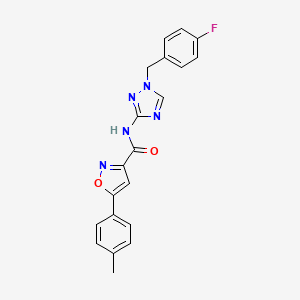 N-[1-(4-fluorobenzyl)-1H-1,2,4-triazol-3-yl]-5-(4-methylphenyl)-3-isoxazolecarboxamide