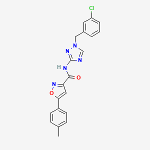 N-[1-(3-chlorobenzyl)-1H-1,2,4-triazol-3-yl]-5-(4-methylphenyl)-3-isoxazolecarboxamide