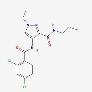 4-[(2,4-dichlorobenzoyl)amino]-1-ethyl-N-propyl-1H-pyrazole-3-carboxamide