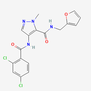 4-[(2,4-dichlorobenzoyl)amino]-N-(2-furylmethyl)-1-methyl-1H-pyrazole-5-carboxamide