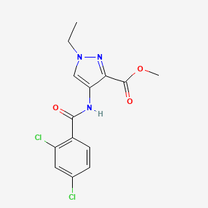 methyl 4-[(2,4-dichlorobenzoyl)amino]-1-ethyl-1H-pyrazole-3-carboxylate