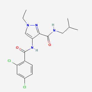 4-[(2,4-dichlorobenzoyl)amino]-1-ethyl-N-isobutyl-1H-pyrazole-3-carboxamide