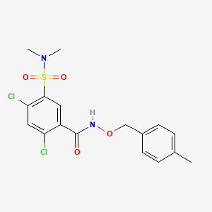 2,4-dichloro-5-[(dimethylamino)sulfonyl]-N-[(4-methylbenzyl)oxy]benzamide