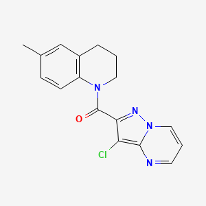 (3-CHLOROPYRAZOLO[1,5-A]PYRIMIDIN-2-YL)[6-METHYL-3,4-DIHYDRO-1(2H)-QUINOLINYL]METHANONE