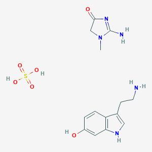 molecular formula C14H21N5O6S B043821 6-Hydroxytryptamine Creatinine Sulfate CAS No. 39929-25-4