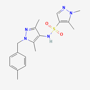 N-[3,5-dimethyl-1-(4-methylbenzyl)-1H-pyrazol-4-yl]-1,5-dimethyl-1H-pyrazole-4-sulfonamide