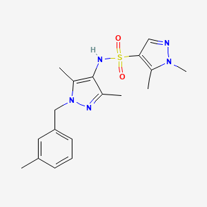 N-[3,5-dimethyl-1-(3-methylbenzyl)-1H-pyrazol-4-yl]-1,5-dimethyl-1H-pyrazole-4-sulfonamide