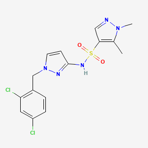 N-[1-(2,4-dichlorobenzyl)-1H-pyrazol-3-yl]-1,5-dimethyl-1H-pyrazole-4-sulfonamide