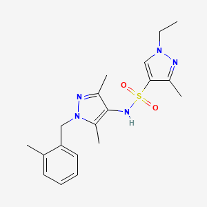 N-[3,5-dimethyl-1-(2-methylbenzyl)-1H-pyrazol-4-yl]-1-ethyl-3-methyl-1H-pyrazole-4-sulfonamide