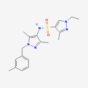 N-[3,5-dimethyl-1-(3-methylbenzyl)-1H-pyrazol-4-yl]-1-ethyl-3-methyl-1H-pyrazole-4-sulfonamide