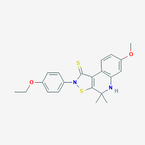 2-(4-ethoxyphenyl)-7-methoxy-4,4-dimethyl-4,5-dihydroisothiazolo[5,4-c]quinoline-1(2H)-thione