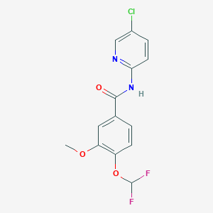 N-(5-chloropyridin-2-yl)-4-(difluoromethoxy)-3-methoxybenzamide