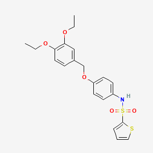 N-{4-[(3,4-diethoxybenzyl)oxy]phenyl}-2-thiophenesulfonamide