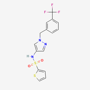 N-{1-[3-(trifluoromethyl)benzyl]-1H-pyrazol-4-yl}-2-thiophenesulfonamide