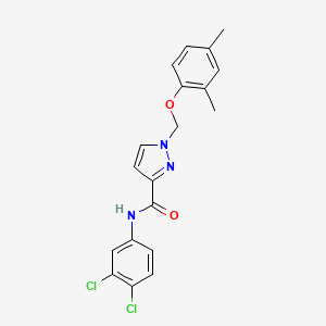 N-(3,4-dichlorophenyl)-1-[(2,4-dimethylphenoxy)methyl]-1H-pyrazole-3-carboxamide