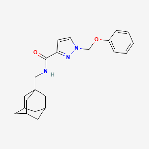 N-(1-adamantylmethyl)-1-(phenoxymethyl)-1H-pyrazole-3-carboxamide