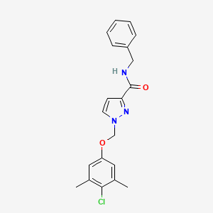 N-benzyl-1-[(4-chloro-3,5-dimethylphenoxy)methyl]-1H-pyrazole-3-carboxamide