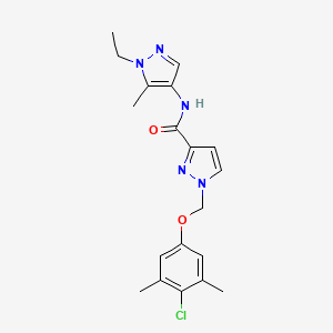 1-[(4-chloro-3,5-dimethylphenoxy)methyl]-N-(1-ethyl-5-methyl-1H-pyrazol-4-yl)-1H-pyrazole-3-carboxamide