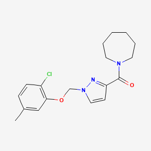 1-AZEPANYL{1-[(2-CHLORO-5-METHYLPHENOXY)METHYL]-1H-PYRAZOL-3-YL}METHANONE