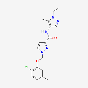 1-[(2-chloro-5-methylphenoxy)methyl]-N-(1-ethyl-5-methyl-1H-pyrazol-4-yl)-1H-pyrazole-3-carboxamide