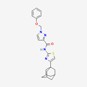 N-[4-(1-adamantyl)-1,3-thiazol-2-yl]-1-(phenoxymethyl)-1H-pyrazole-3-carboxamide