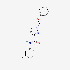 N-(3,4-dimethylphenyl)-1-(phenoxymethyl)-1H-pyrazole-3-carboxamide