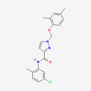 N-(5-chloro-2-methylphenyl)-1-[(2,4-dimethylphenoxy)methyl]-1H-pyrazole-3-carboxamide