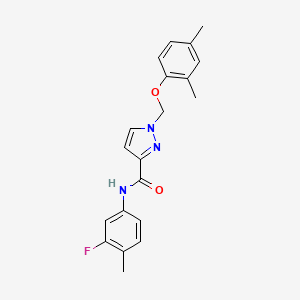 1-[(2,4-dimethylphenoxy)methyl]-N-(3-fluoro-4-methylphenyl)-1H-pyrazole-3-carboxamide