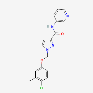 1-[(4-CHLORO-3-METHYLPHENOXY)METHYL]-N-(3-PYRIDYL)-1H-PYRAZOLE-3-CARBOXAMIDE