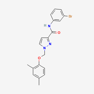 N-(3-bromophenyl)-1-[(2,4-dimethylphenoxy)methyl]-1H-pyrazole-3-carboxamide