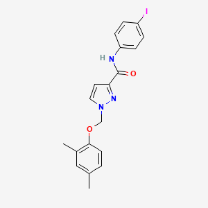 1-[(2,4-dimethylphenoxy)methyl]-N-(4-iodophenyl)-1H-pyrazole-3-carboxamide