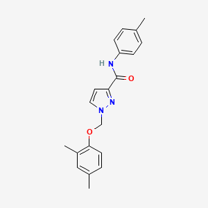 1-[(2,4-dimethylphenoxy)methyl]-N-(4-methylphenyl)-1H-pyrazole-3-carboxamide