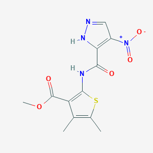 methyl 4,5-dimethyl-2-{[(4-nitro-1H-pyrazol-3-yl)carbonyl]amino}-3-thiophenecarboxylate