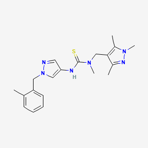 N-methyl-N'-[1-(2-methylbenzyl)-1H-pyrazol-4-yl]-N-[(1,3,5-trimethyl-1H-pyrazol-4-yl)methyl]thiourea