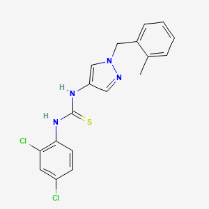 N-(2,4-dichlorophenyl)-N'-[1-(2-methylbenzyl)-1H-pyrazol-4-yl]thiourea