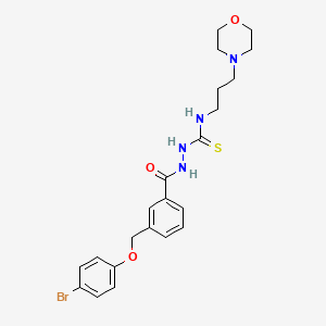 2-{3-[(4-BROMOPHENOXY)METHYL]BENZOYL}-N-(3-MORPHOLINOPROPYL)-1-HYDRAZINECARBOTHIOAMIDE