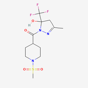 [5-HYDROXY-3-METHYL-5-(TRIFLUOROMETHYL)-4,5-DIHYDRO-1H-PYRAZOL-1-YL][1-(METHYLSULFONYL)-4-PIPERIDYL]METHANONE