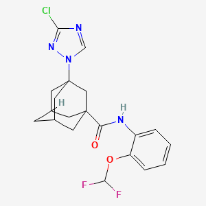 3-(3-chloro-1H-1,2,4-triazol-1-yl)-N-[2-(difluoromethoxy)phenyl]-1-adamantanecarboxamide