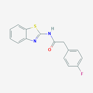 molecular formula C15H11FN2OS B438261 N-(1,3-benzothiazol-2-yl)-2-(4-fluorophenyl)acetamide CAS No. 418796-13-1