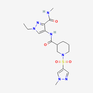 N~3~-{1-ETHYL-3-[(METHYLAMINO)CARBONYL]-1H-PYRAZOL-4-YL}-1-[(1-METHYL-1H-PYRAZOL-4-YL)SULFONYL]-3-PIPERIDINECARBOXAMIDE