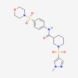 1-[(1-METHYL-1H-PYRAZOL-4-YL)SULFONYL]-N~3~-[4-(MORPHOLINOSULFONYL)PHENYL]-3-PIPERIDINECARBOXAMIDE