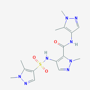 N~5~-(1,5-DIMETHYL-1H-PYRAZOL-4-YL)-4-{[(1,5-DIMETHYL-1H-PYRAZOL-4-YL)SULFONYL]AMINO}-1-METHYL-1H-PYRAZOLE-5-CARBOXAMIDE