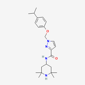 1-[(4-ISOPROPYLPHENOXY)METHYL]-N~3~-(2,2,6,6-TETRAMETHYL-4-PIPERIDYL)-1H-PYRAZOLE-3-CARBOXAMIDE