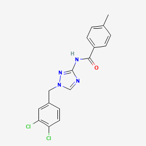 N~1~-[1-(3,4-DICHLOROBENZYL)-1H-1,2,4-TRIAZOL-3-YL]-4-METHYLBENZAMIDE