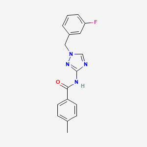 N~1~-[1-(3-FLUOROBENZYL)-1H-1,2,4-TRIAZOL-3-YL]-4-METHYLBENZAMIDE