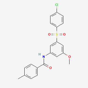 N~1~-{3-[(4-CHLOROPHENYL)SULFONYL]-5-METHOXYPHENYL}-4-METHYLBENZAMIDE